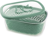 Såg för att bevara fruktsmak, plast, grön, 4 LT - rektangulära Matförvaringslådor Naty Shop Green 4 Lt - rektangulär