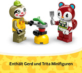 LEGO Animal Crossing Gerds husvagn och trädgård Rollspelsset Billeksak för barn 7 år gamla flickor och pojkar Presentvideospelleksak med djurfigurer 77054 Byggset Besuche den LEGO-Store