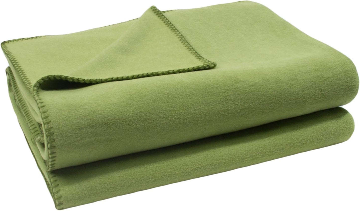 Zoepritz Decke in Der Farbe: Rot, Aus 65% Polyester, 35% Viskos Hergestellt, Grön: 160X200 Cm, 103291-235-160X200