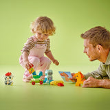 LEGO DUPLO djurtåg, leksakståg med hjul, kreativt byggande och återuppbyggande av djurfigurer, pedagogisk leksak för småbarn, födelsedagspresent för djurälskare Flickor och pojkar 1½ år gamla 10412 Byggset Besuche den LEGO-Store