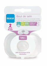 MAMMA | Bröstskydd - Set med 2 silikonbröstkuddar (storlek L, 23mm) Tillbehör Mat och amning Bebe Naty Shop