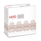 Fato - Torra pappersservetter, airlaid, textileffekt, paket med 50 servetter, 40X40 vikta i 4-format, Tropicana Decor