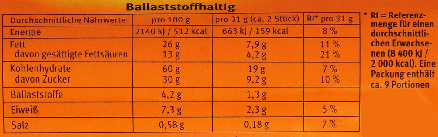 Brandt Hobbits Choklad 265g Pack - Krispiga fullkornschoklad Havregrynsbiskvier - Knäckig deg för hela familjen - i en praktisk kexrulle
