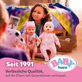 Baby Born Rosie mjuk docka 30 cm med 6 ljud och flaska, rosa