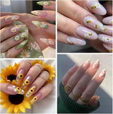 3 Stück Nagelsticker Set-Selbstklebende Nagelfolie Mit Blumen- Und Bienenmotifen-Nagelkonstklistermärke Für Kreatives Nageldesign-Nageltattoos Und Zubehör