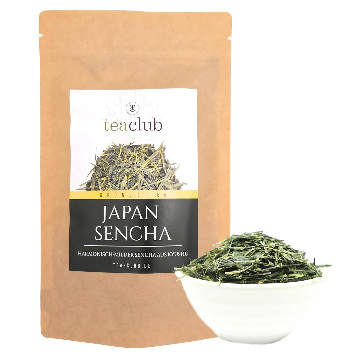 Japanskt grönt te Sencha lös 100g, japanskt grönt te från Kyushu, Oku Midori busksort, Teaclub Green Tea