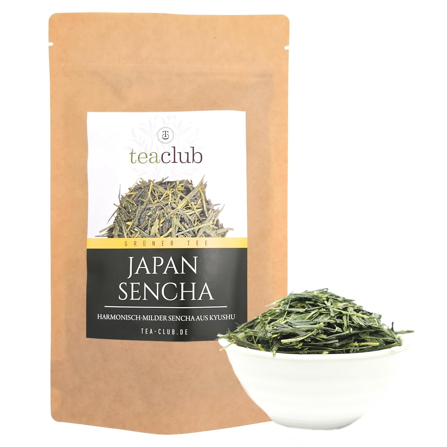 Japanskt grönt te Sencha lös 100g, japanskt grönt te från Kyushu, Oku Midori busksort, Teaclub Green Tea