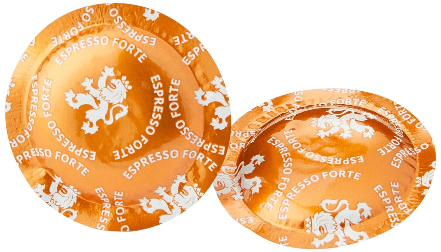 Espresso Forte 50 Pads för professionell Nespresso Machine - 7/10 Intensity - UTZ-zertifiziert & Espresso Decaffeinato 50 Pads för professionell Nespresso Machine - 7/10 Intensity