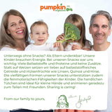 Pumpkin Organics Baby Multigrain morots- och mangoringar (förpackning med 8) Tillsatsfria babysnacks från 12 månader - Allergenfri² och glutenfria³ Baby Crunchy Snacks (8 x 20g)