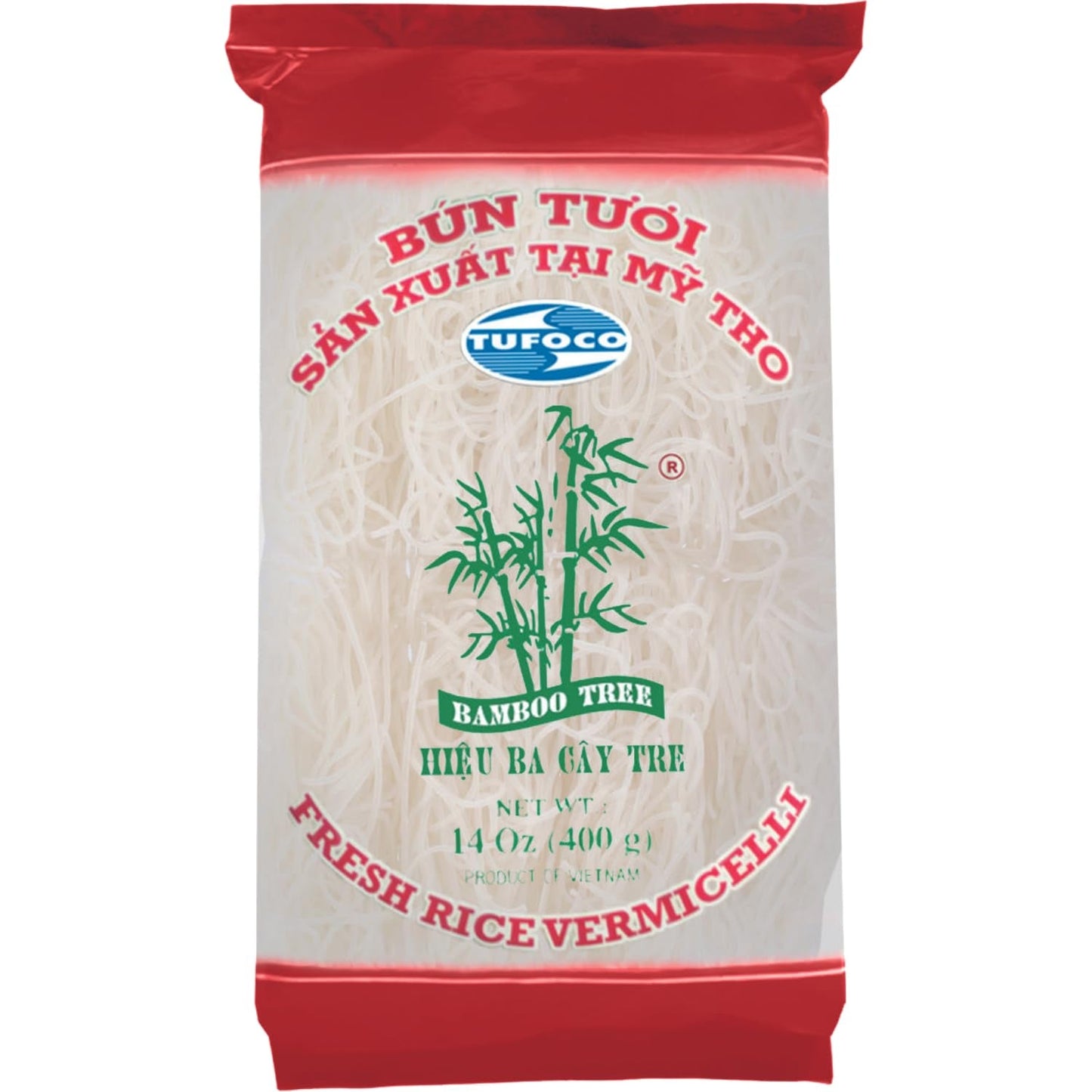BAMBUTRÄD - Färsk ris vermicelli - 1 x 400g