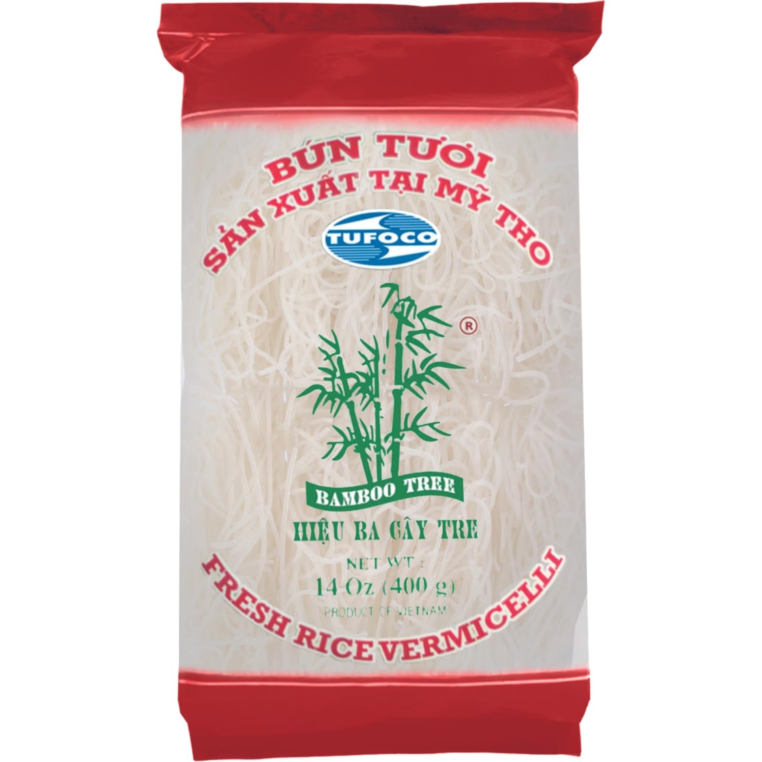 BAMBUTRÄD - Färsk ris vermicelli - 1 x 400g