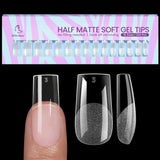 Btartbox Extra Short Almond Nail Tips - Full Cover Gel X Soft XS Gel Nail Tips - Pre-Shaped Semi-Matte For Wide Nails Salon 320 Stk