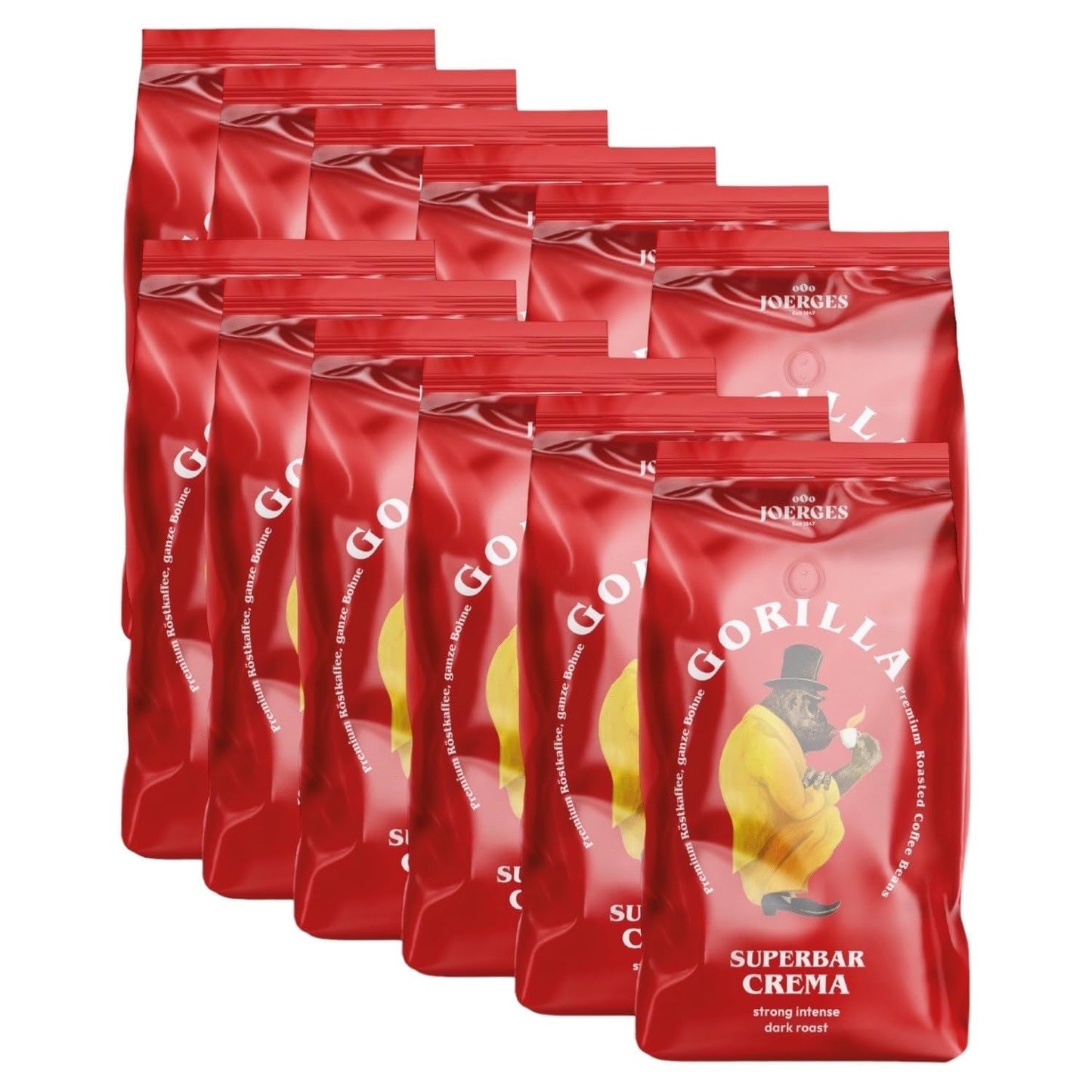 Gorilla Espresso Super Bar Cream 12 x 1kg, kaffebönor