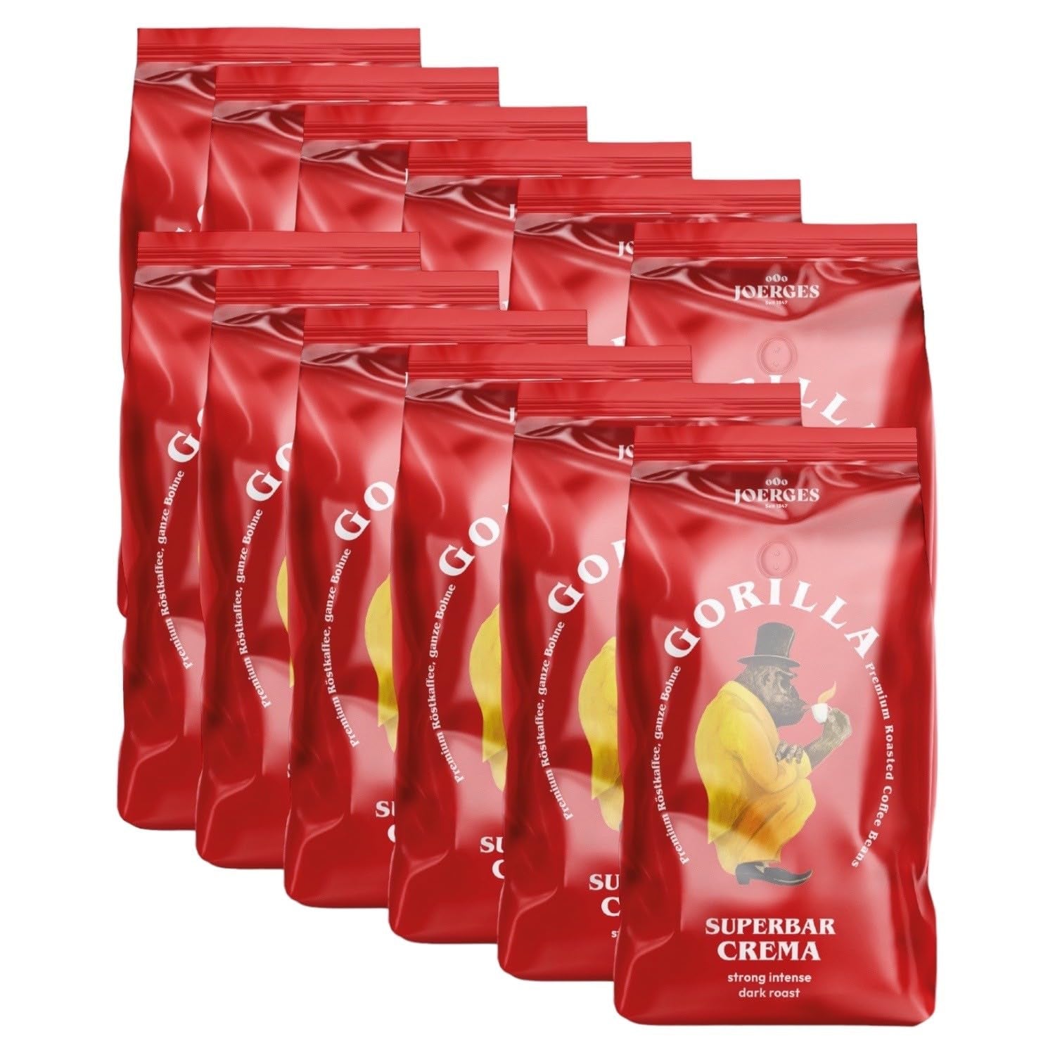Gorilla Espresso Super Bar Cream 12 x 1kg, kaffebönor