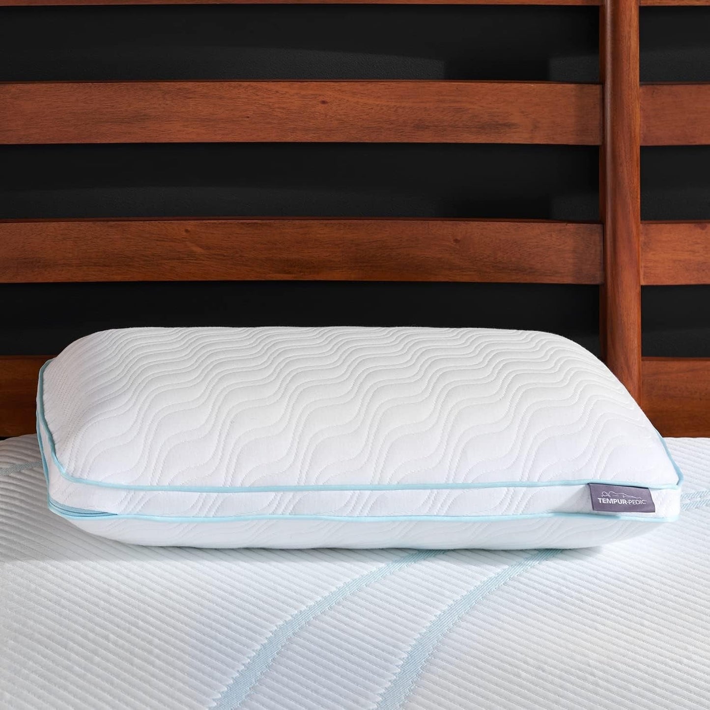 TEMPUR-PEDIC Tempur-Cloud Prohi-kudde, Memory Foam, Vit/överdådig trädgård, King Standard-kuddar Naty Shop