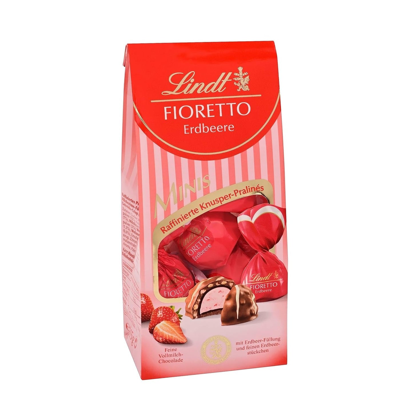 Lindt Choklad | FIORETTO Zabaione presentset | 138g | 6 mjölkchokladpraliner med Zabaione-tryffelfyllning och knaprig topping, innehållande alkohol | Choklad present