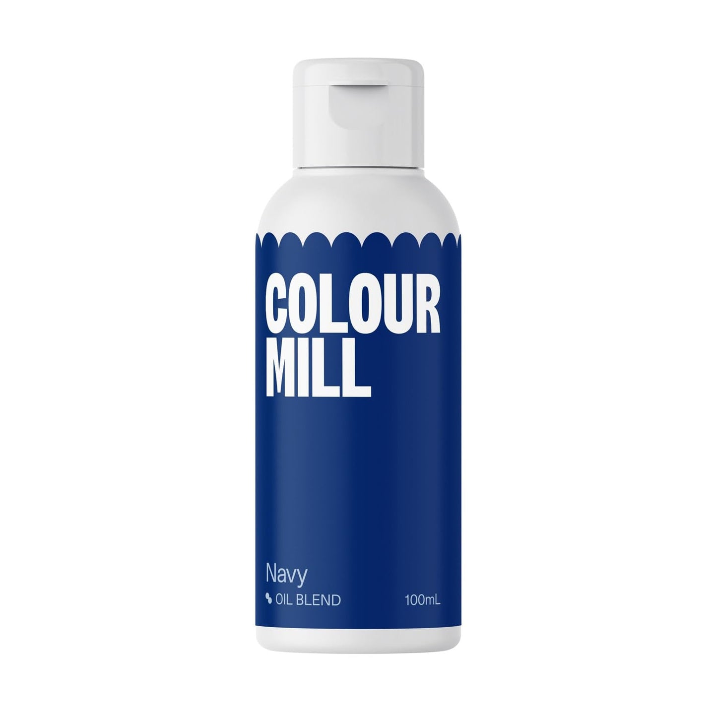 Colour Mill Blend oljebaserad matfärg, marinblå färg - Livsmedelsfärg för choklad, fondant, muffins, kakor, bakning, macaroons - Matfärg för dekoration av tårtor - 100 ml