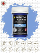 Sugarflair Pastell matfärg för pasta, klockblått, matfärg för pasta, fondant och marsipan, Spectral Concentrated Colors - 25g