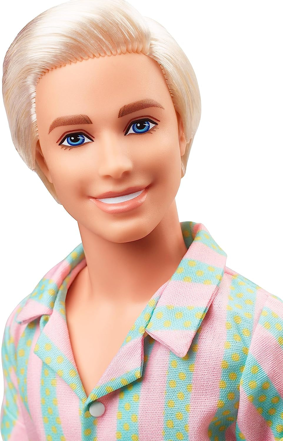 Barbie the Movie - Dockfilmsfans, Ken Doll, Samlardocka med surfbräda och sneakers, rörlig kropp, platinablont hår, lämplig som present till 3 år gamla barn, HPJ97 Naty Shop Dolls