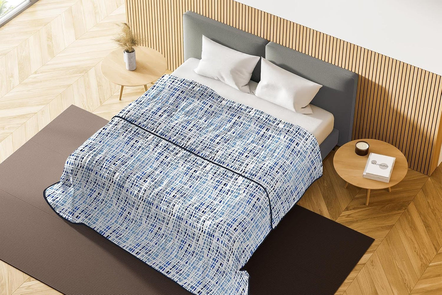 Italienska Sängkläder Basic Sommartäcken Mikrofiberglas Dubbelsäng Täcken och täcken Naty Shop