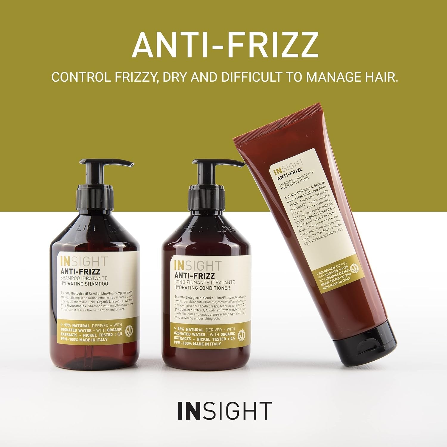 ANTI-FRIZZ MOISTURIZING MASK 250 ml Naty Shop hårmask