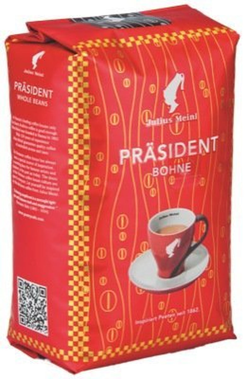 Julius MEINL President kaffe, hela bönor, 5 förpackningar à 500 g vardera, totalt 2,5 kg