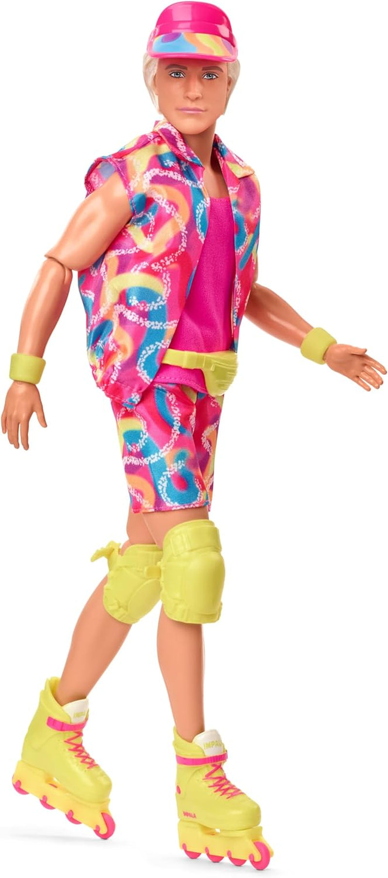 Movie Collectible Barbie Ken Doll med retrostil skridskokläder och inlines, JBJ51, [Multicolor]