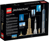 LEGO Architecture New York City Set, Skyline Model Kit med World Trade Center och Frihetsgudinnan, hantverk för vuxna, hem- och kontorsdekorationer, presenter för kvinnor och män 21028 Byggset Besuche den LEGO-Store