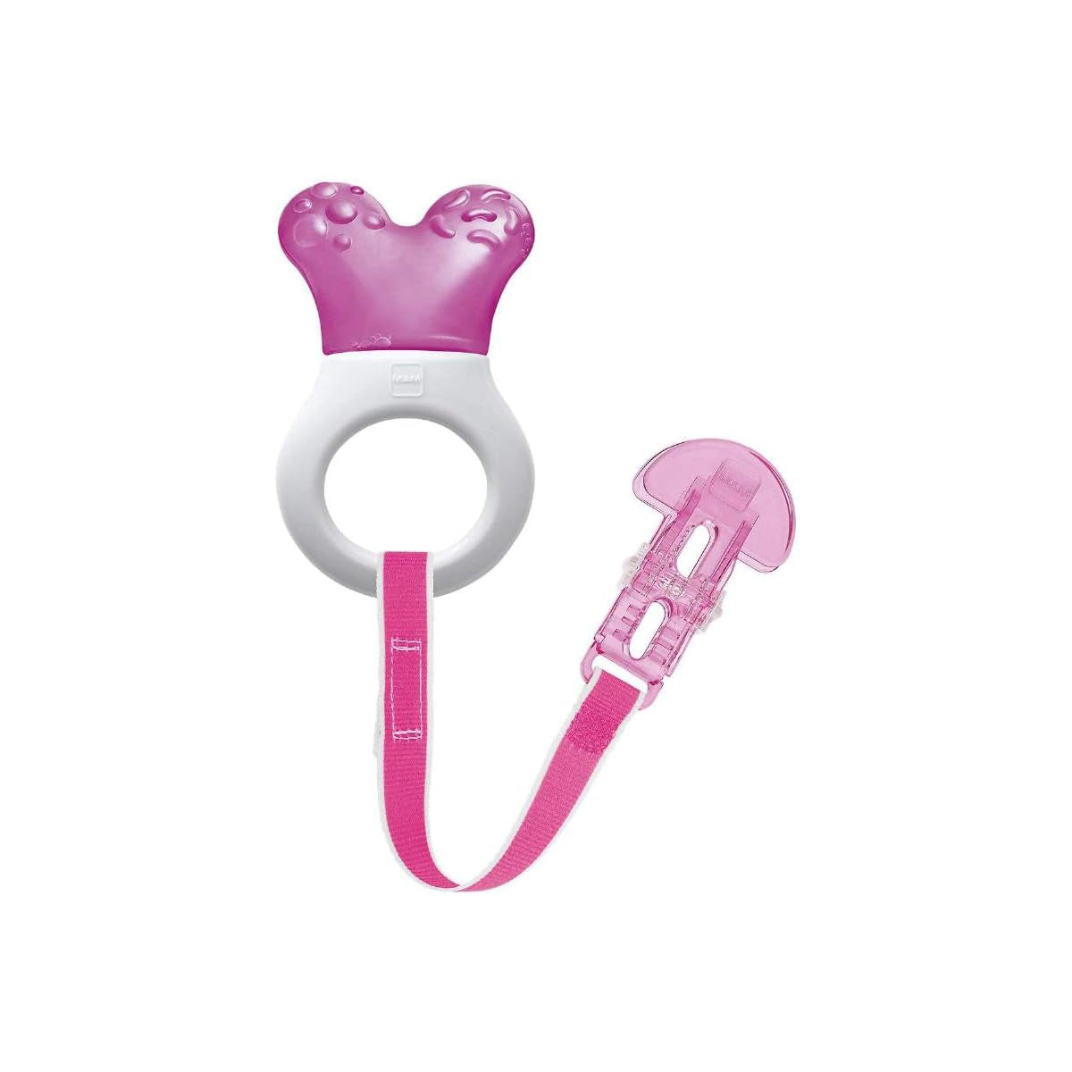 MAM Mini Cooler & Clip, Tandpetare & Clip, Bandring, Rosa