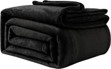 Mysig filt Fluffy fleecefilt 130 X 150 Cm Sängfiltar Sofffilt Stora mjuka filtar och slänger för vuxna Soffa slänger Varm maskintvättbar Svart Good Nite Sängar och överdrag Svart 130 X 150 Cm