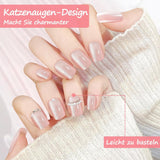 Kiiwah 48st korta fyrkantiga naglar Rosa konstgjorda naglar lim på korta nagelspetsar falska nagelspetsar