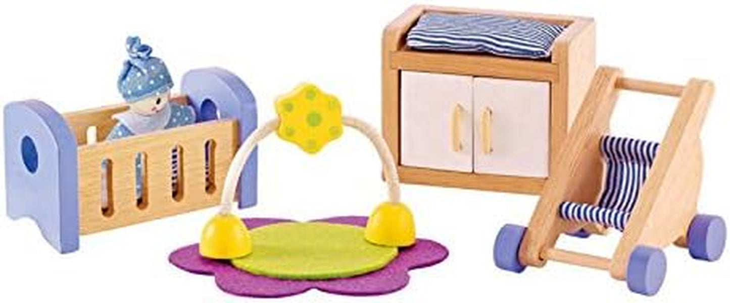 Hape E3459 - Barnrum, små Naty Shop dockhus