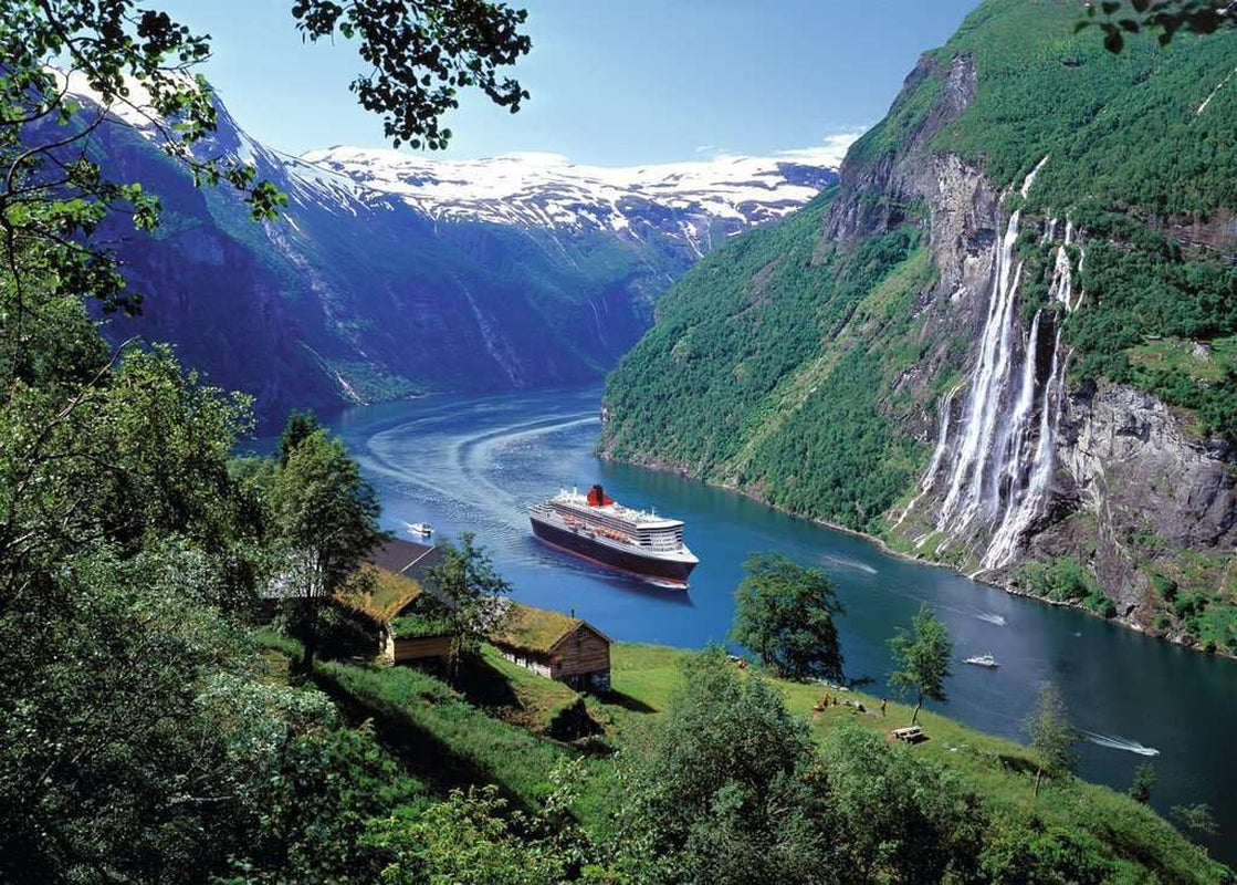 Ravensburger Puzzle 12000475 - Norska Fjorden - 1000 bitars pussel för vuxna och barn från 14 år, norskt landskapspussel Pussel Naty Shop