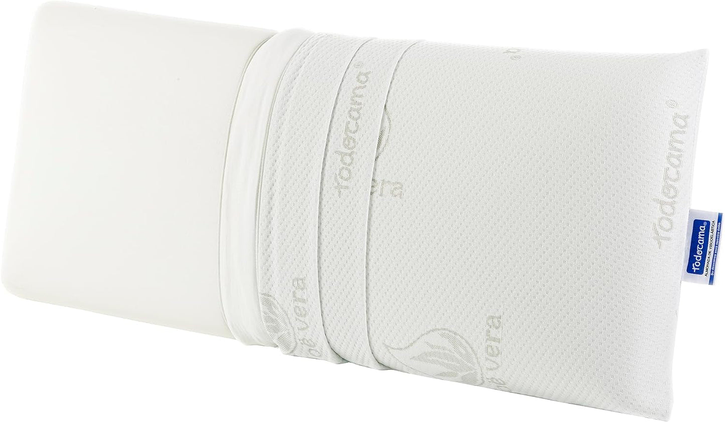 Todocama - Memory kudde, aloe vera, 2 delar, 70 cm, vita Naty Shop standard kuddar