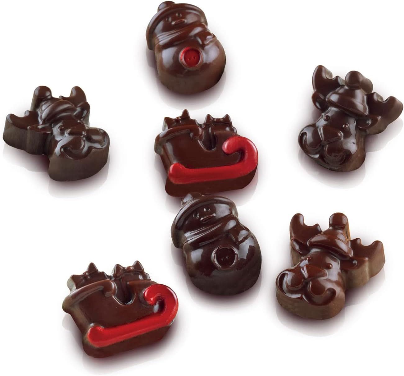 Silikomart 199194, för Chokladpraliner, Vintermotiv Kitchen Naty Shop
