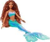 Mattel Disney Ariel - The Little Mermaid Doll, Inspirerad av The Little Mermaid Movie, Mermaid Toy, Positionable, Disney Gifts, Toy for Ages 3 and Up, HLX08