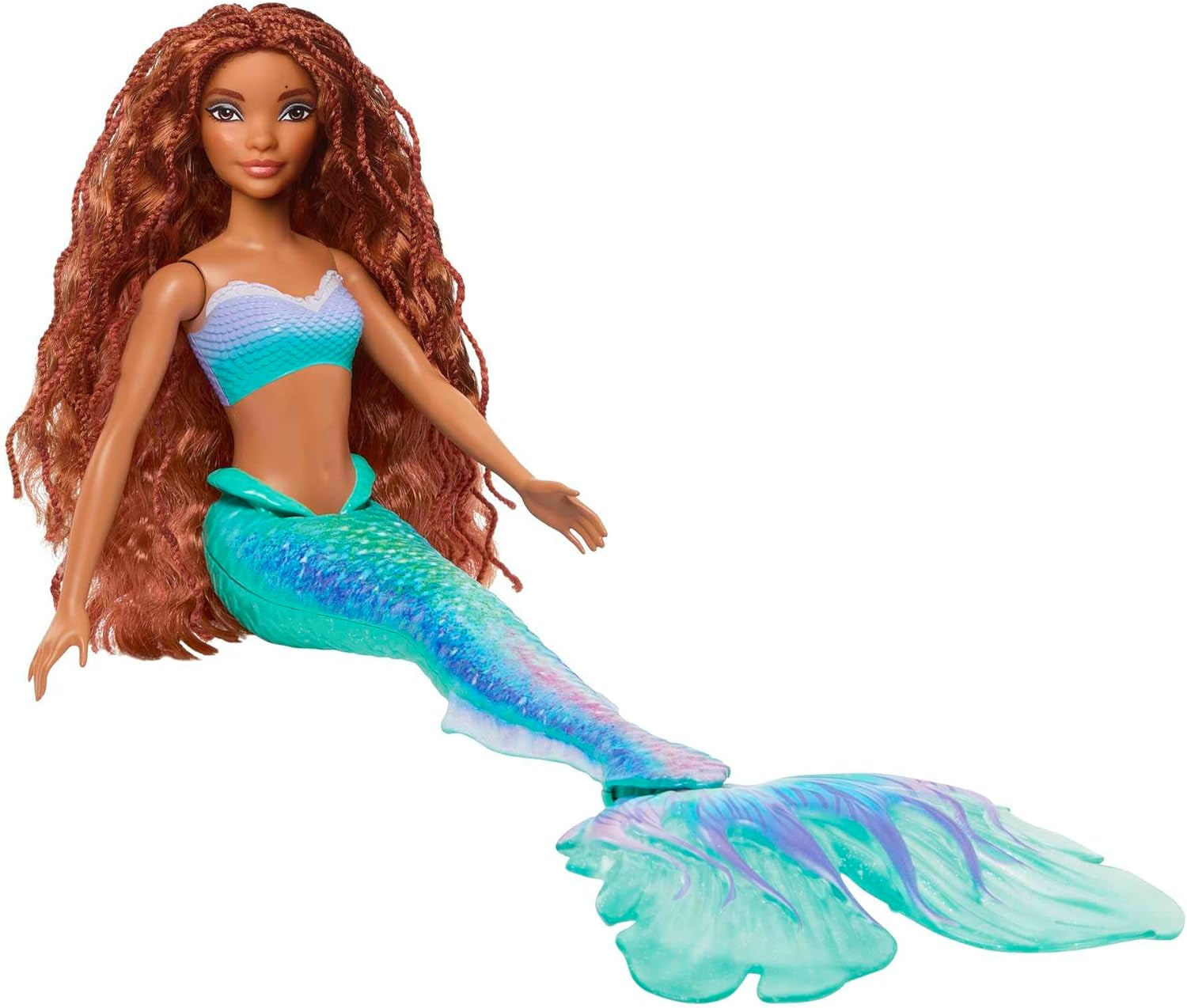 Mattel Disney Ariel - The Little Mermaid Doll, Inspirerad av The Little Mermaid Movie, Mermaid Toy, Positionable, Disney Gifts, Toy for Ages 3 and Up, HLX08