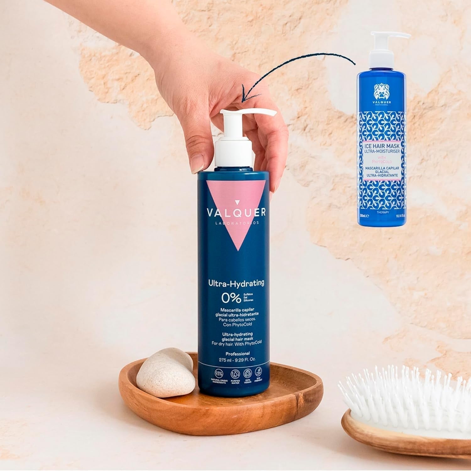 Valquer Profesional Ice Hair Mask - Ultrafuktande hårmask utan sulfater, salter och silikoner Naty Shop hårmask