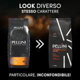 Pellini N.82 Vivace, Kaffeebohnen für Espresso 1 kg, Arabica- och Robusta-Mischung mit Kräftigem och Ausgefungem Gesmack, Mittlere Röstung