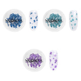 NÉONAIL Nail Art Flowers Set - Trockenblumen - Getrocknete Blumen - Nageldesign Zubehör - Nageldekorationen - Getrocknete Blüten - Nageldekoration - Gelnägel Zubehör - 3 Farben - Rosa, Lila, Orange