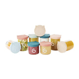 Babymoov ISY BOWLS barnmatsbehållare av robust, temperaturbeständigt glas - för förvaring/frysning av barnmat, 6x 250ml + 3x 120ml Naty Shop matförvaringslådor 6X250ml + 3X120ml