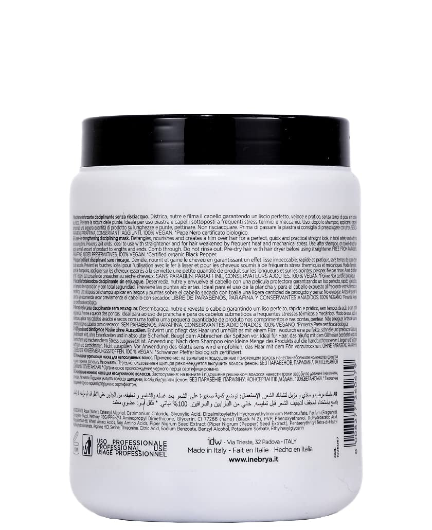 Svartpeppar järnmask 1000ml Naty Shop hårmask