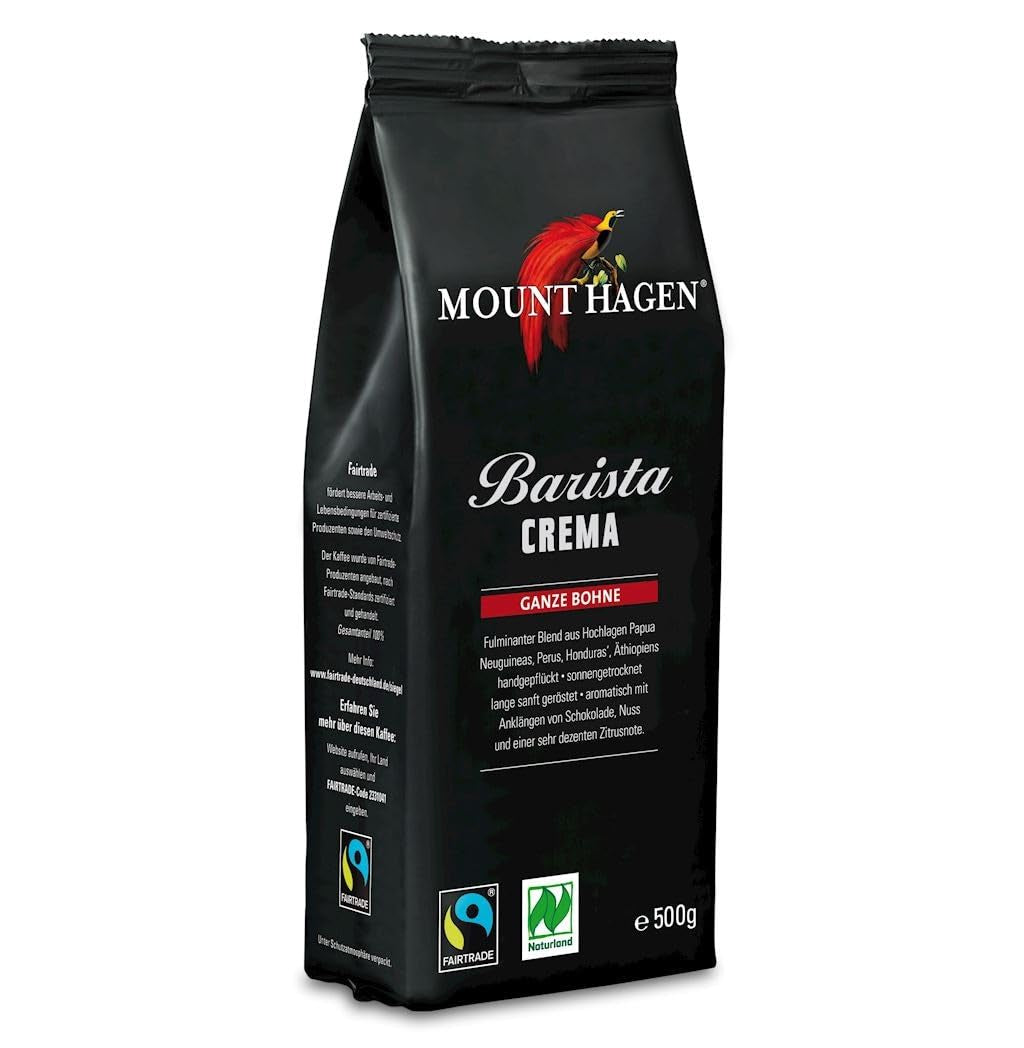 Barista Cream Kaffe Hela Bönor Ekologisk FT Naturland 500g