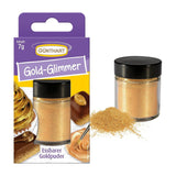 Günthart Backdecor Gold Powder - Ätbart glitter, matfärgningspulver, dryckesglitter - litet glitter med gulddamm för bakentusiaster, 1 förpackning (1 x 7g)