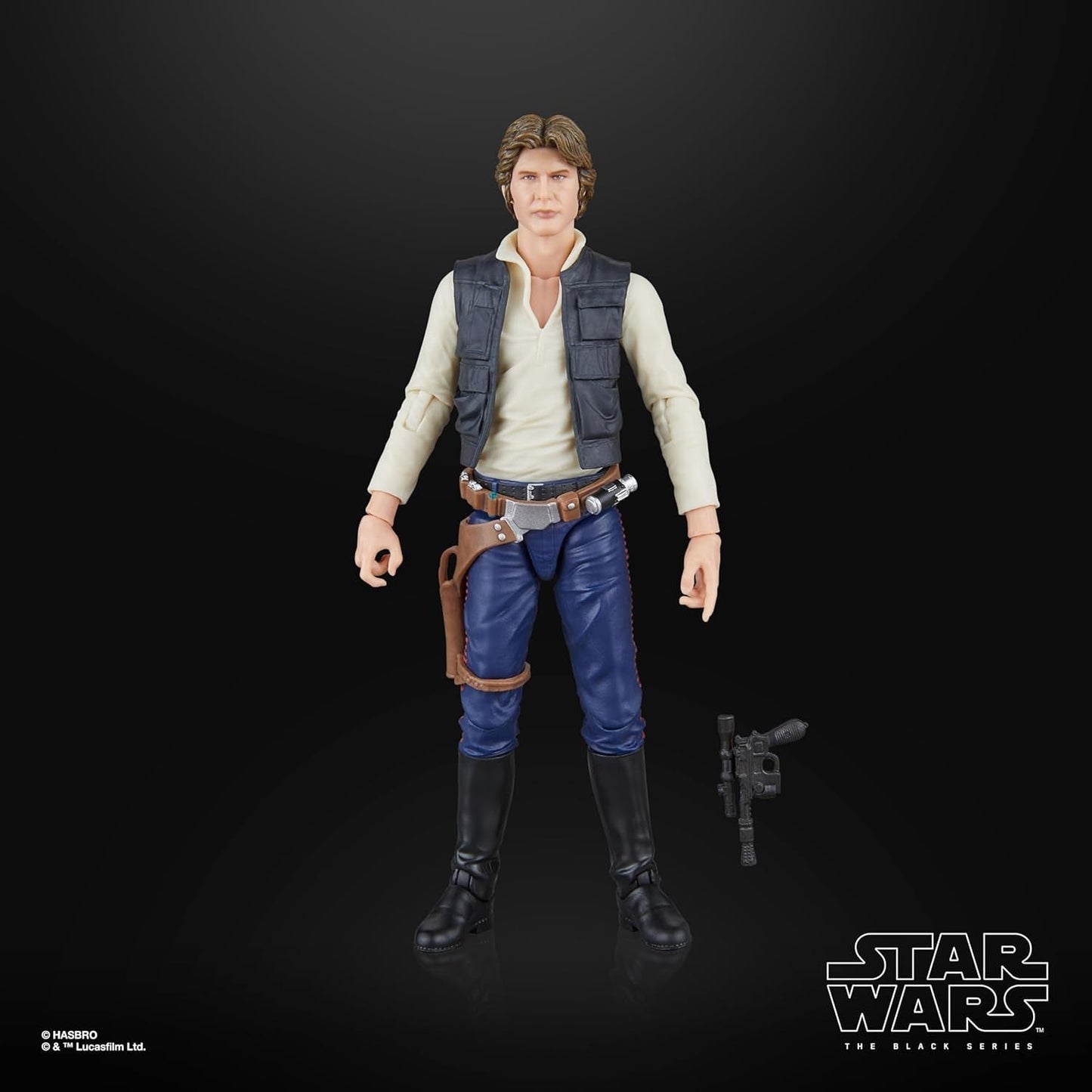 Star Wars The Black Series Han Solo, Star Wars: A Hope Premium Collectible Actionfigur (15cm) Actionfigurer Naty Shop