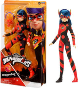 Bandai - Miraculous Ladybug - Docka Marinette Color Change Surprise - Miraculous Jointed Doll, 26 Cm + 3 överraskningar - Slumpmässigt mönster - P50390 Naty Shop Dragon Bug Dolls