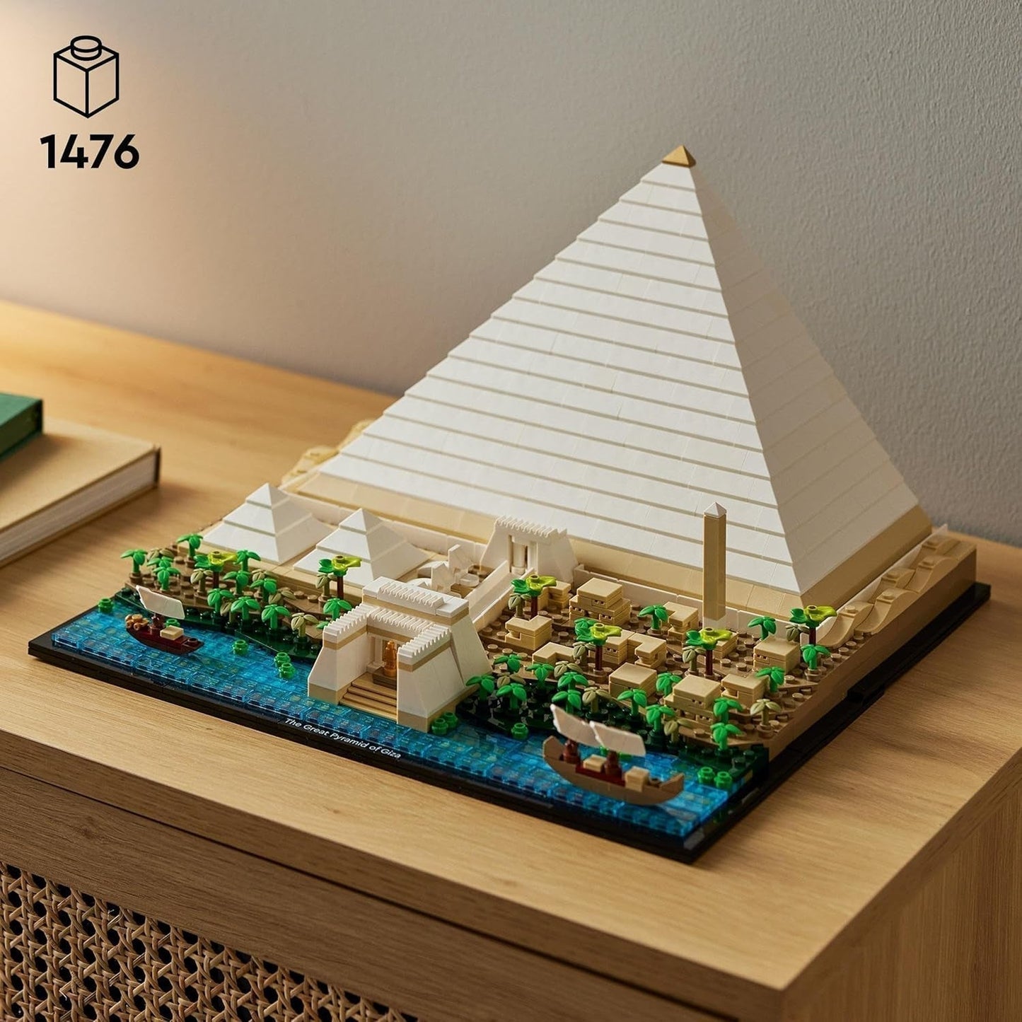 LEGO 21058 Arkitektur The Pyramid of Cheops Byggsats för hantverk som kreativ hobby, presentidé för vuxna, män, kvinnor, mamma, pappa, kreativ aktivitet, samling av berömda landmärken Byggset Besuche den LEGO-Store