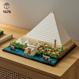 LEGO 21058 Arkitektur The Pyramid of Cheops Byggsats för hantverk som kreativ hobby, presentidé för vuxna, män, kvinnor, mamma, pappa, kreativ aktivitet, samling av berömda landmärken Byggset Besuche den LEGO-Store