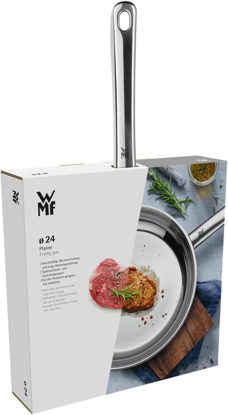 WMF Profi rostfri panna 24 cm induktion, rostfri panna Cromargan Pots and Pans Naty Shop