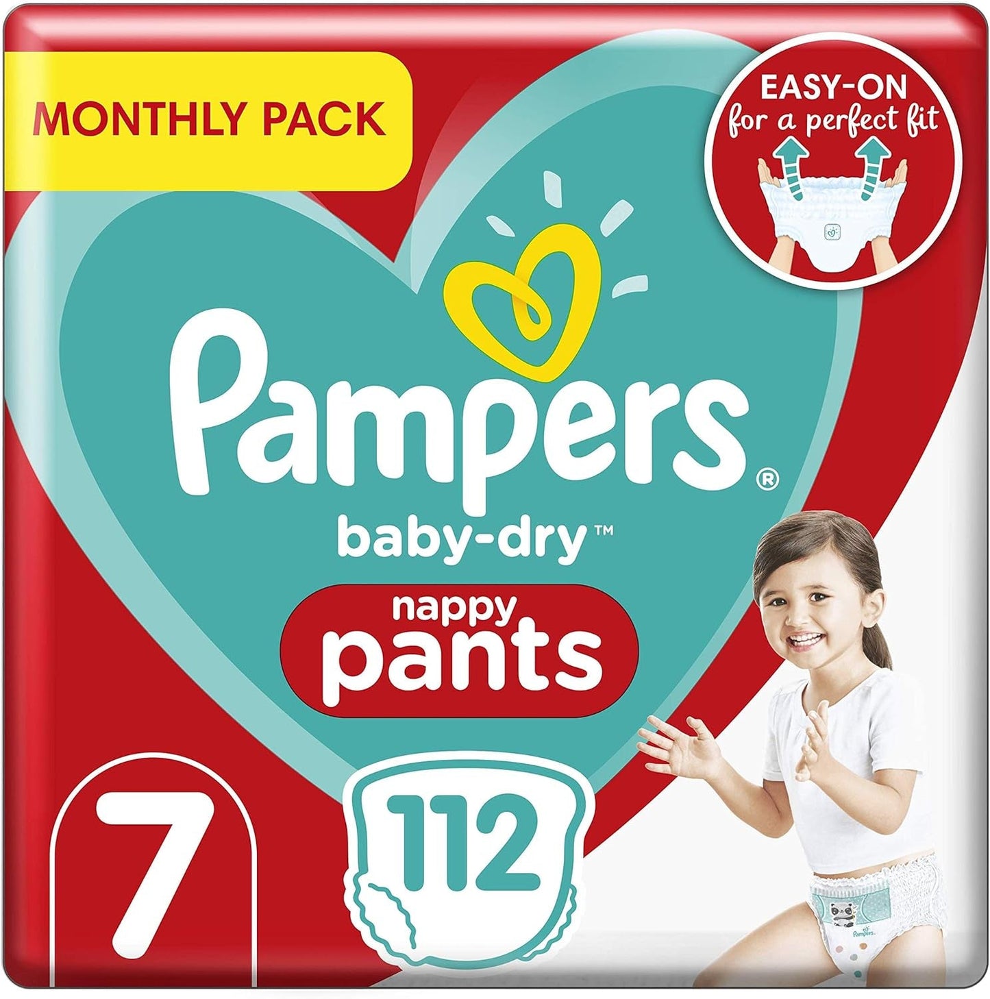 Pampers (gammal version), trosor, storlek 4, 9 kg-15 kg, trepack (1 x 88 blöjor)
